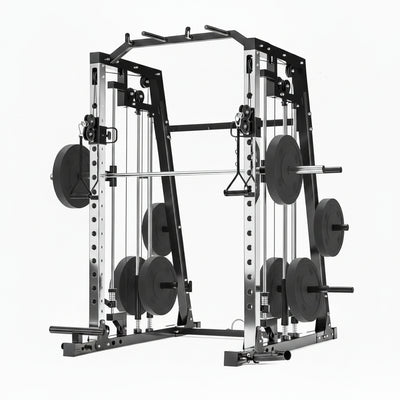 Smith Machine Home Gym – 2200LBS Multi-Function Squat Rack with Smith Bar